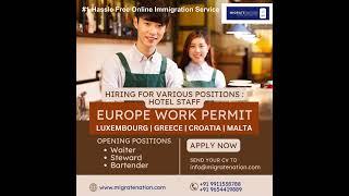 Europe Work Permit Visa 2024 :  Urgent Hiring in Europe!  #ApplyNow #WorkVisa