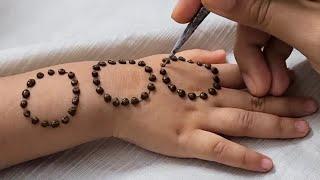 Simple trick baby hand mehndi design || easy buds mehandi design || mehndi design