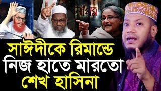 আল্লামা সাঈদীকে রিমান্ডে নিজের হাতে মেরেছিল হাসিনা | Mufti Amir Hamza New Waz | amir hamza new waz