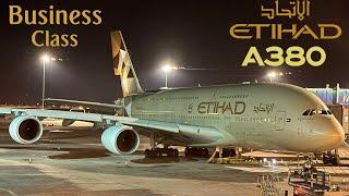 Etihad Airbus A380 !  BUSINESS   Abu Dhabi - Paris CDG   Upper Deck  [FULL FLIGHT REPORT]