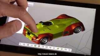 3D CAD Viewer on a Windows Tablet-PC: Kisters 3DViewStation, EN