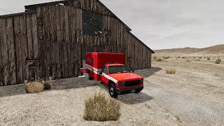 Ambulance Flying along many other cars | Beamng Drive (shots, ambulance flying) | #1