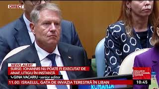 Klaus Iohannis nu poate fi executat de ANAF în acest moment pentru cei 300.000 de euro