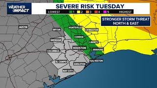 Weather Impact Alert: Storms possible in the Houston area on Tuesday