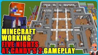 I built a working Five Nights at Candy’s 2 map in Minecraft (Build + Gameplay)