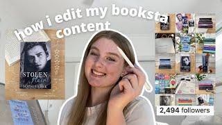 how i create my bookstagram content