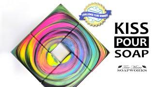 Kiss Pour Cold Process Soap Challenge  My Experience + Tips for Beautiful Swirls! 