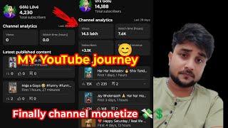  My YouTube journey ! How started YouTube channel in 2024 | finally My YouTube channel monetize 