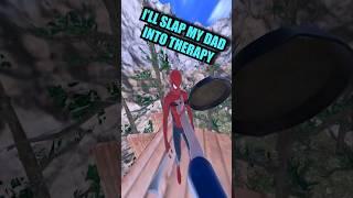 Spider-Man VR SON SMACKS HIM #vr #virtualreality #spiderman #gaming