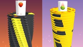 Live Gameplay: Setting a New World Record in Stack Ball #short feed #shortshortsfeed  #ytshort