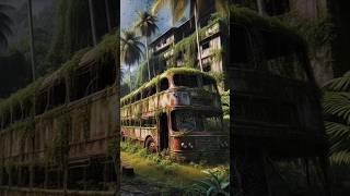 Amazing Bus and Mysterious Beach - A Relaxing Nature Journey #shorts #travel #beach #nature #scary