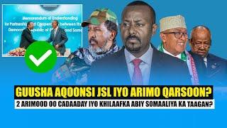 Xog Guusha aqoonsi SL iyo Abiy Axmed oo Khimayo la helay Somaliya? 2 Arimod oo Qarson? Aamuska Ciro?