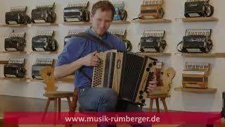 Harmonika Müller Donar Eiche (Beschläge schwarz matt) - Großglockner Blick / Auf der Riederalm