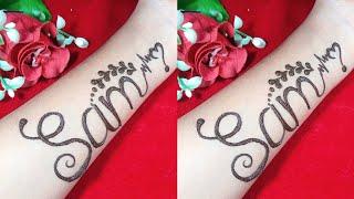 Sam️ Letter Tattoo Mehndi || Tattoo || Mehndi Tattoo || Name Mehndi Tattoo || @SilaikiDuniya2244