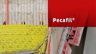 Sheet piling or contiguous concrete piling - using Pecafil® to create a separating layer