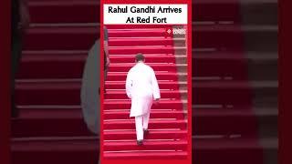 LoP Rahul Gandhi arrives at Red Fort for Independence Day celebrations