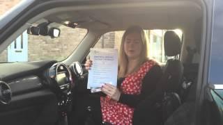 Vicky Coddington passing her test first time with Ricks Driving School Bristol