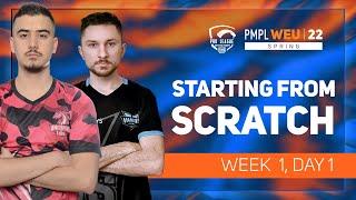 [EN] 2022 PMPL Western Europe W1D1 | Spring | PUBG MOBILE Pro League 2022