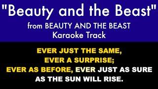 "Beauty and the Beast" from Beauty and the Beast - Karaoke Track with Lyrics on Screen