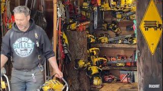 Huge ! Vintage power saw collection - a logger’s chores