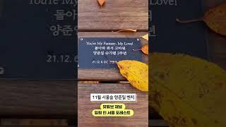 양준일 (Yang JoonIl) 서울숲 벤치11월:: 힐링 인 서울 포레스트