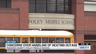 Parents concerned about heating outage at Ky. middle school