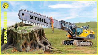 Extreme Dangerous Fastest Big Chainsaw Cutting Tree Machines | Forestry Machinery In Operation #7