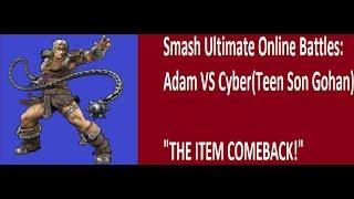 Smash Ultimate Online Battles|"The Item Comeback!"|Adam(Simon)VS Teen Son Gohan(Kirby)|