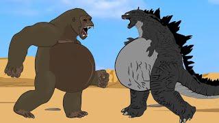 30 Minutes Funny Of Godzilla Vs Spider Kong| Cartoon Animation