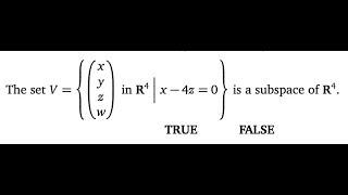 What is a Subspace? [Passing Linear Algebra]