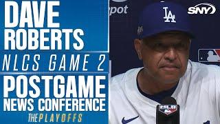 Dave Roberts on Mark Vientos' grand slam in Dodgers NLCS Game 2 loss to the Mets | SNY