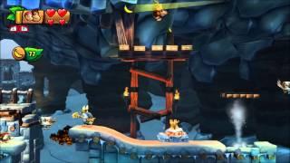 Donkey Kong Country: Tropical Freeze - 100% Walkthrough - 6-B Icicle Arsenal (Puzzle and KONG)