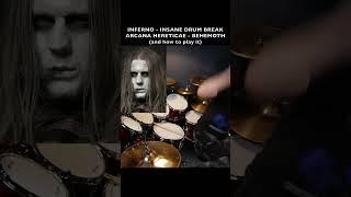 INSANE DEATH/BLACK METAL DRUM BREAK - BEHEMOTH - ARCANA HERETICAE - INFERNO