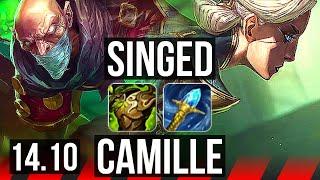 SINGED vs CAMILLE (TOP) | 5k comeback, 600+ games, 33k DMG | KR Master | 14.10