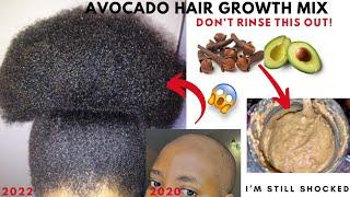AVOCADO HAIR MASK DIY FOR LONG THICK,BIG CHOP UPDATE ‼️HOMEMADE Dry Damaged Hair Treatment + RESULTS