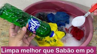 Limpa melhor que SABÃO EM PÓ e perfuma mais que amaciante /So lavo Roupas com detergente