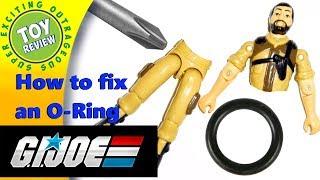 How to replace a GI Joe O-Ring (Rubber Band) - SEO Toy Review