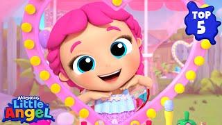 Top 5 Princess Songs | Little Angel Kids Songs & Nursery Rhymes