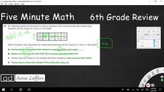 6th Grade Math Review - Day 7