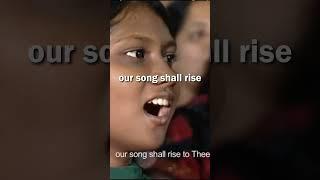 The hymn "Holy,Holy,Holy" sung by 250 Voice Mass Choir for Classic Hymns #choir #classichymns #india