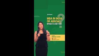 MBA in India or Abroad? | Mahak Garg, MBA Stanford University