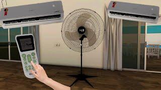 VENTILADORES AR CONDICIONADO E MEGA CASA ROBLOX | Ceiling Fan House