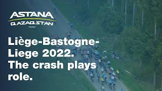 Liège-Bastogne-Liege 2022. The crash plays a role