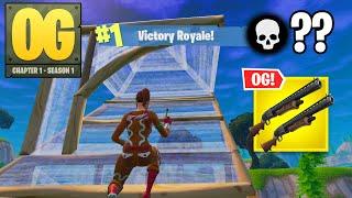 Fortnite OG | High Kill Solo Win DOUBLE PUMP Gameplay (Fortnite Chapter 1 Season 1)