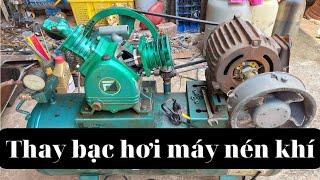 Thay bạc máy bơm hơi thật đơn giản