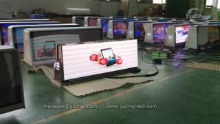 Double Sided Full Color Outdoor P2.5 Taxi Top Advertising Moving Led Display