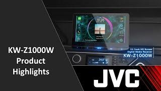 JVC KW-Z1000W 10.1" Floating Panel Receiver | Promo Video