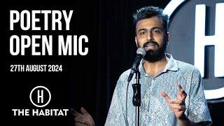 Live Poetry Open Mic at The Habitat 27th October 2024 | 4 PM