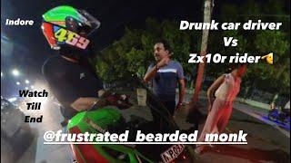 Drunk idiot driver vs zx10r superbiker  | Road rage   #roadrage  #zx10r