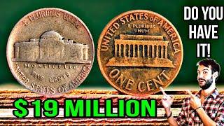 RETIRE FROM IF YOU HAVE THESE VALUABLE PENNIES & JAFFERSON NICKEL COINS COULD MAKE YOU A MILLIONS!